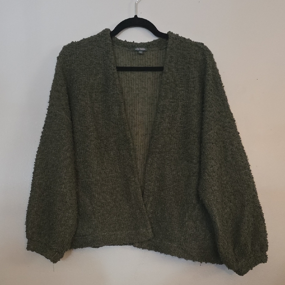 Khaki Green Oversized Sweater